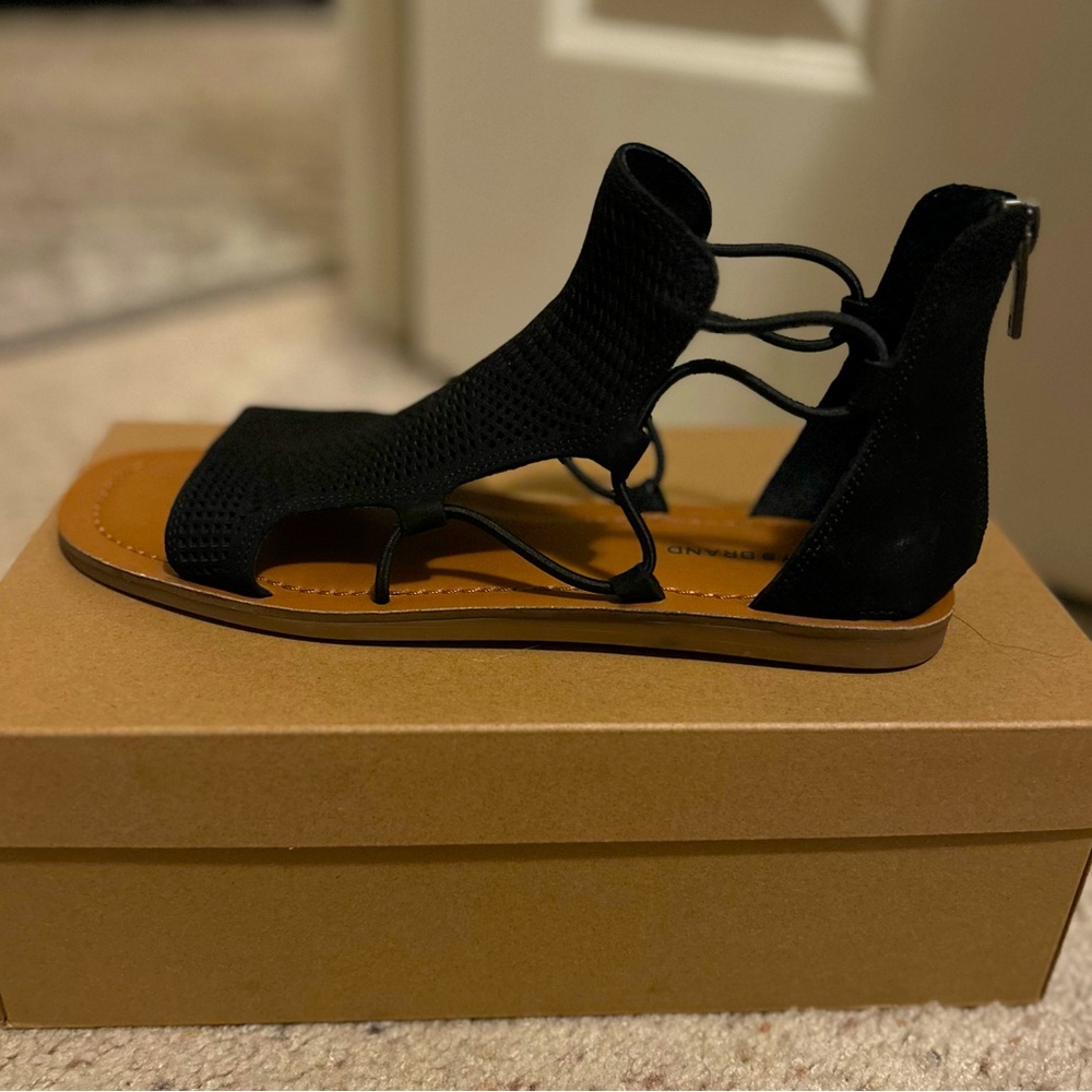 Lucky brand, gladiator sandals.